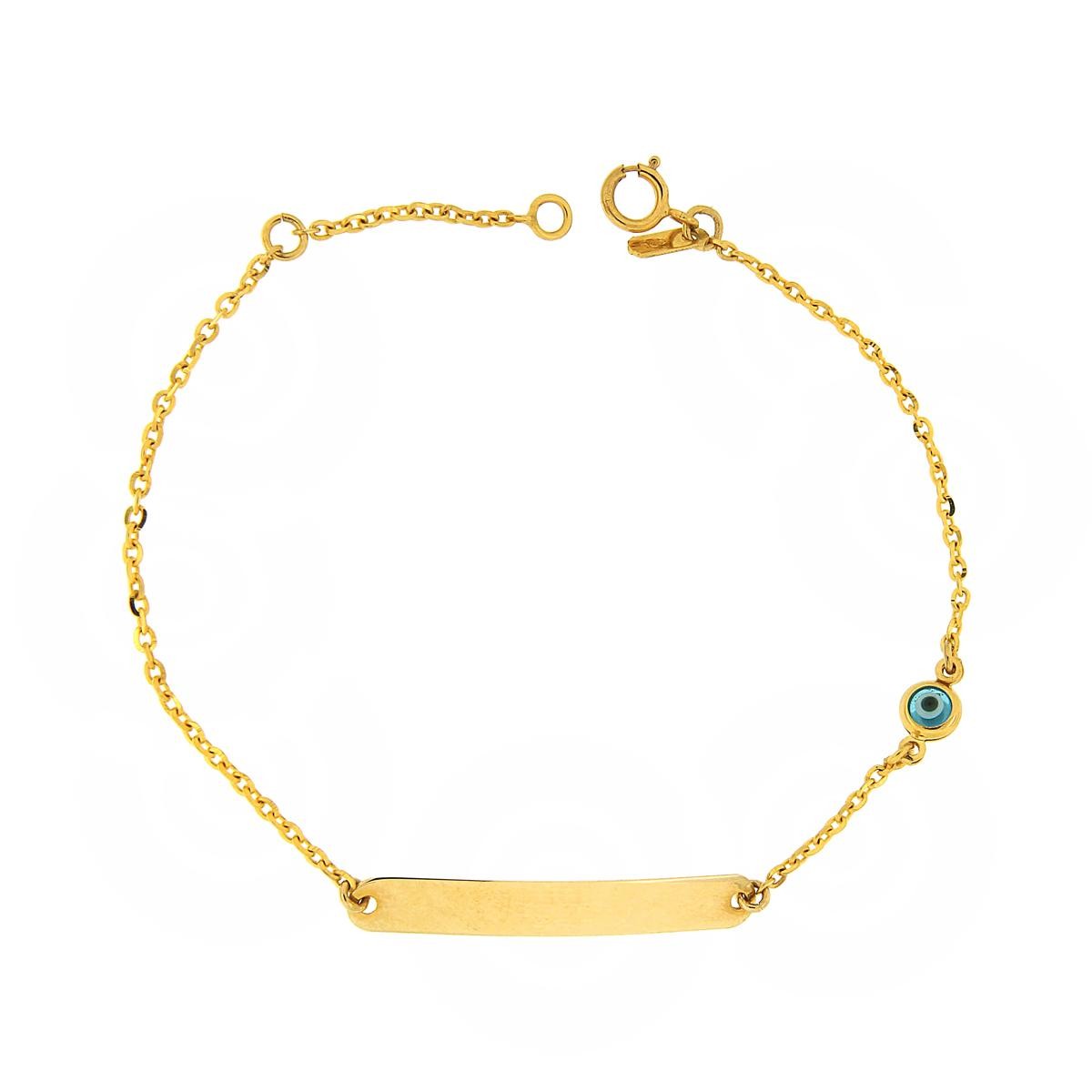 Ταυτότητα Κ9 χρυσή με μάτι μπίλια