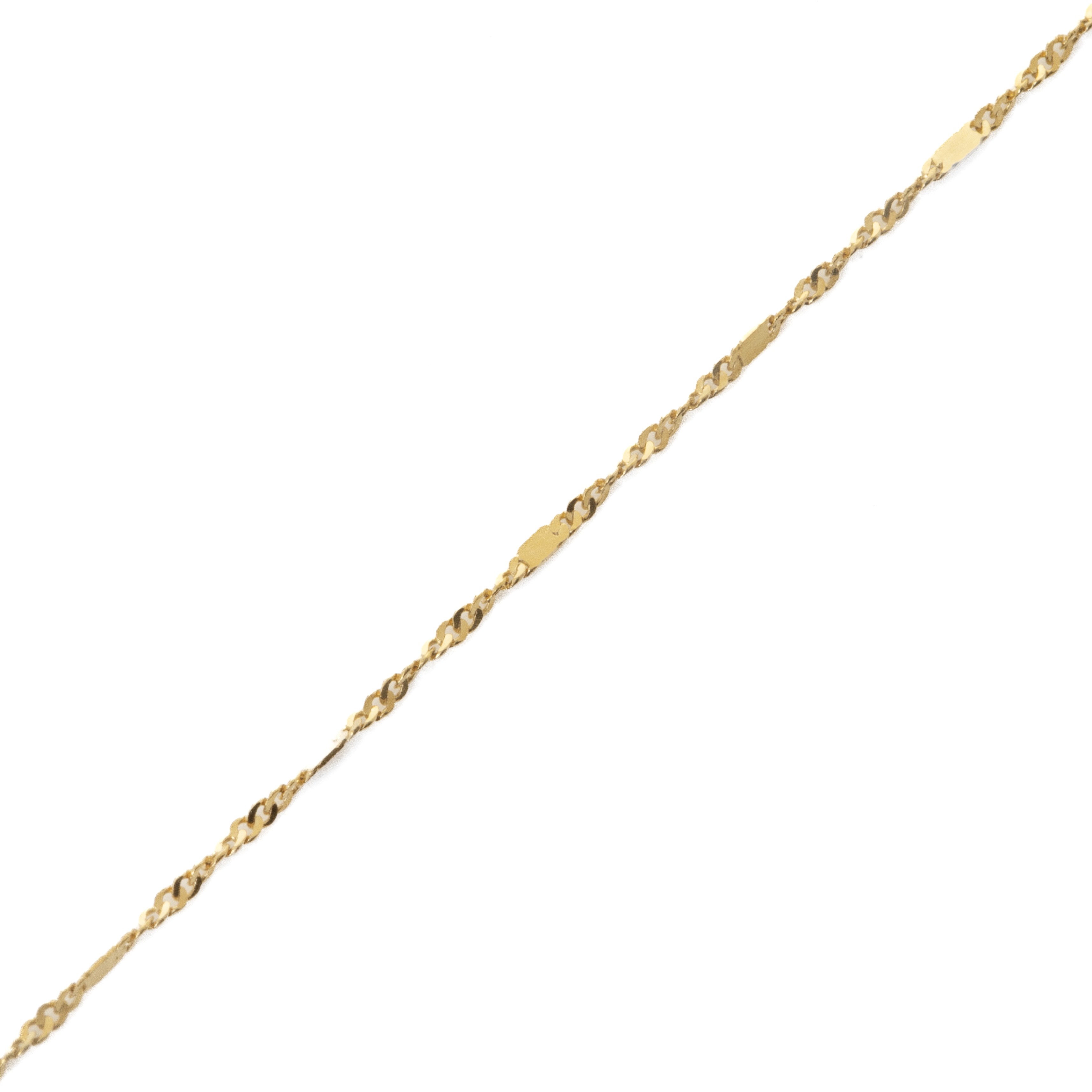 Βραχιόλι αλυσίδα στριφτή με πλακάκια