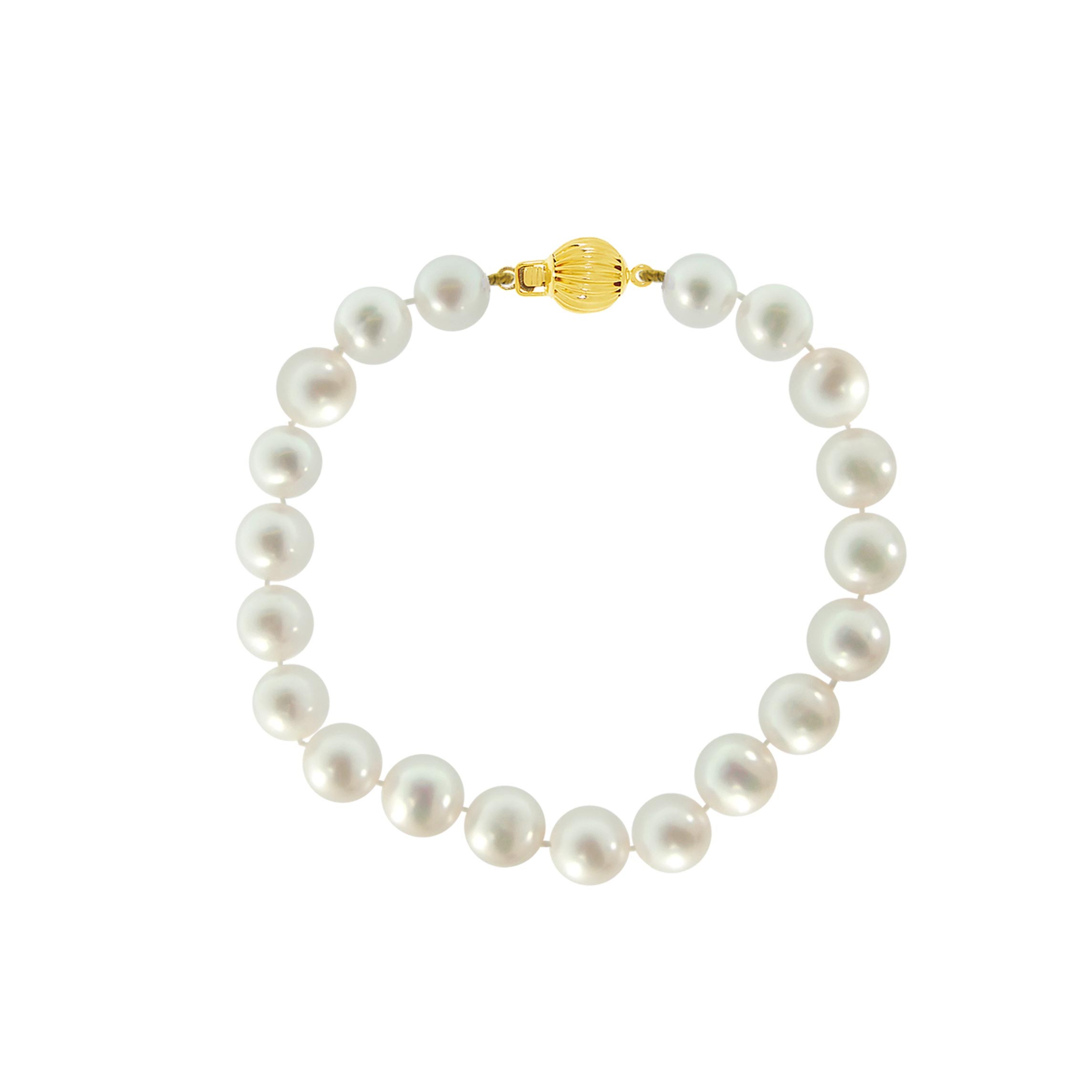Βραχιόλι με μαργαριτάρια 8-9 mm