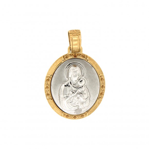 Κωνσταντινάτο δίχρωμο διπλής όψης με την Παναγία