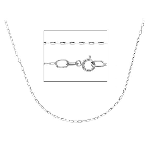 Αλυσίδα λαιμού λευκόχρυση Κ18(750) 45cm 5172290