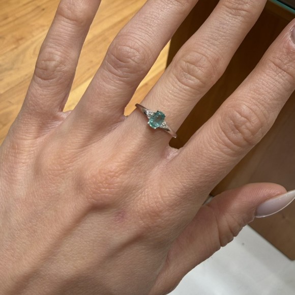 Δαχτυλίδι σμαράγδι (0.44ct)