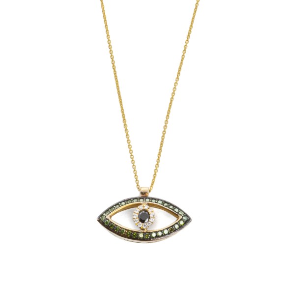 Μάτι κλασσικό green diamonds 0.24ct