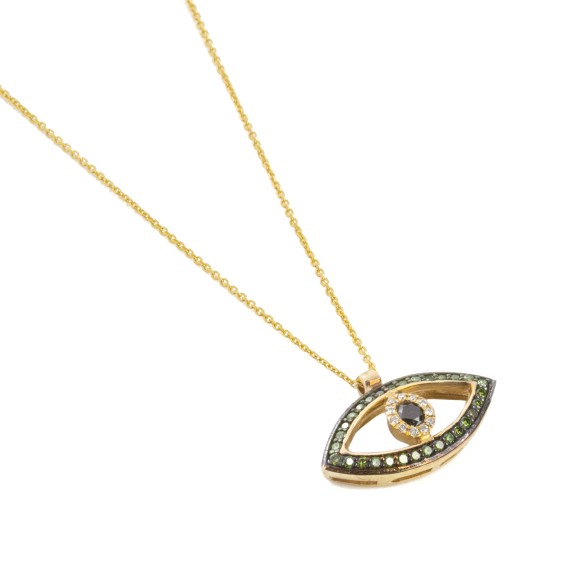 Μάτι κλασσικό green diamonds 0.24ct