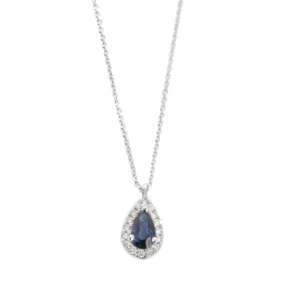 Κρεμαστό ροζέτα με ζαφείρι 0.24ct