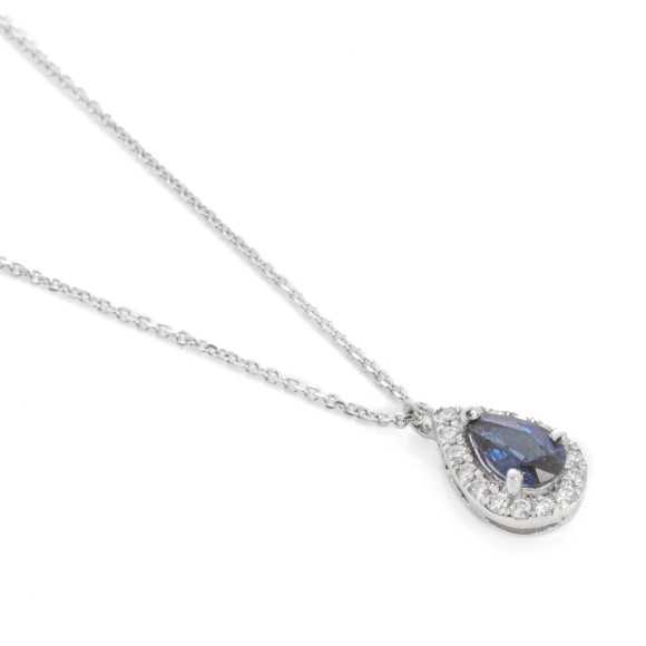 Κρεμαστό ροζέτα με ζαφείρι 0.24ct