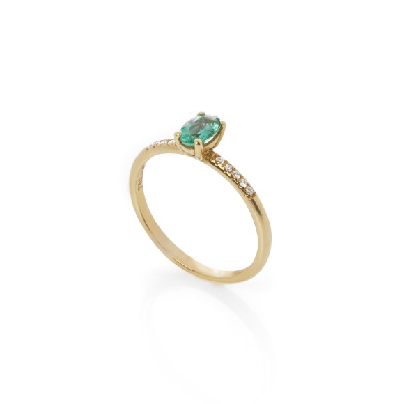 Δαχτυλίδι με σμαράγδι (0.36ct)