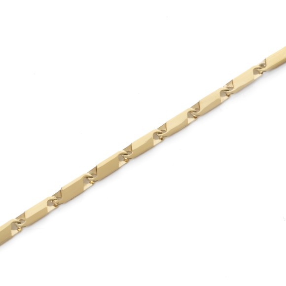 Βραχιόλι αλυσίδα rectangular hoops