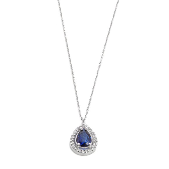 Κρεμαστό ροζέτα με ζαφείρι 0.67ct