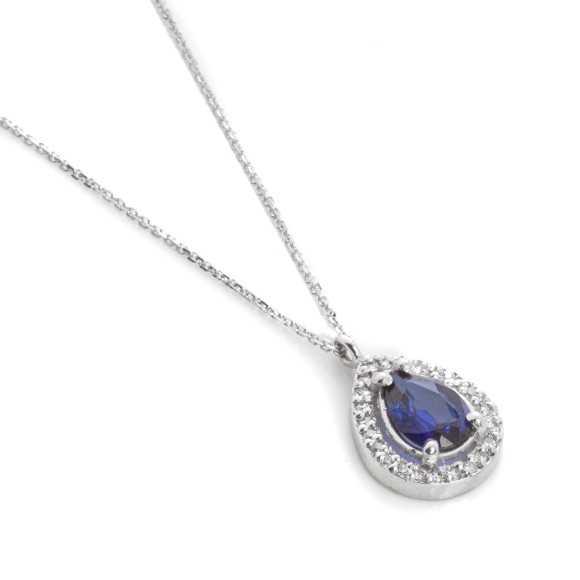 Κρεμαστό ροζέτα με ζαφείρι 0.67ct