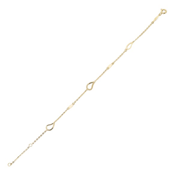 Βραχιόλι χρυσό drop charms