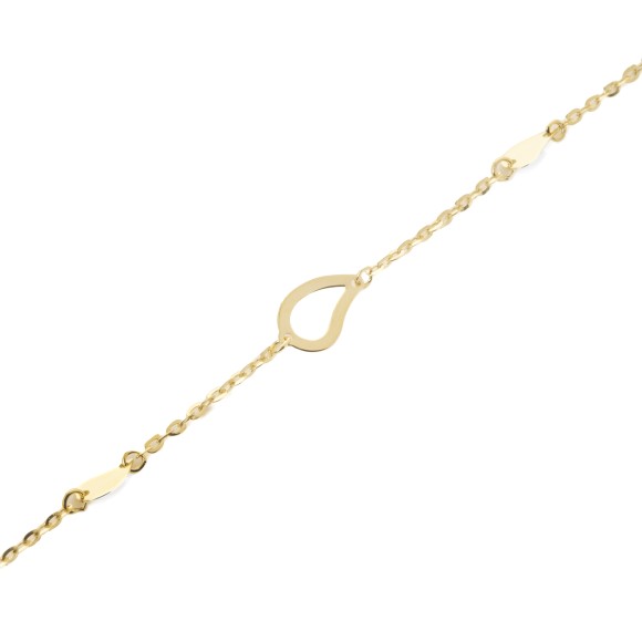 Βραχιόλι χρυσό drop charms