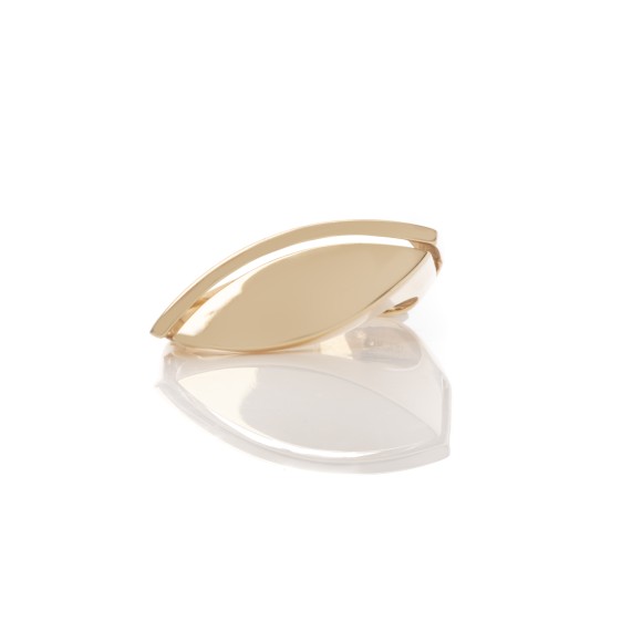 Δαχτυλίδι χρυσό k14 μακρόστενο