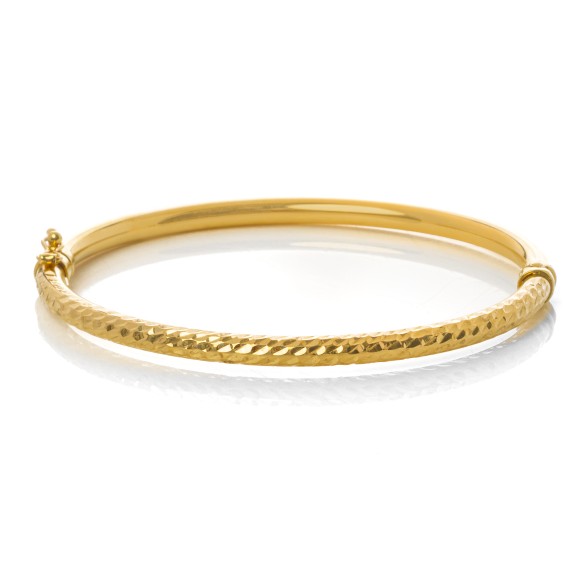 Χειροπέδα double faced με σκάλισμα Κ14 (585)