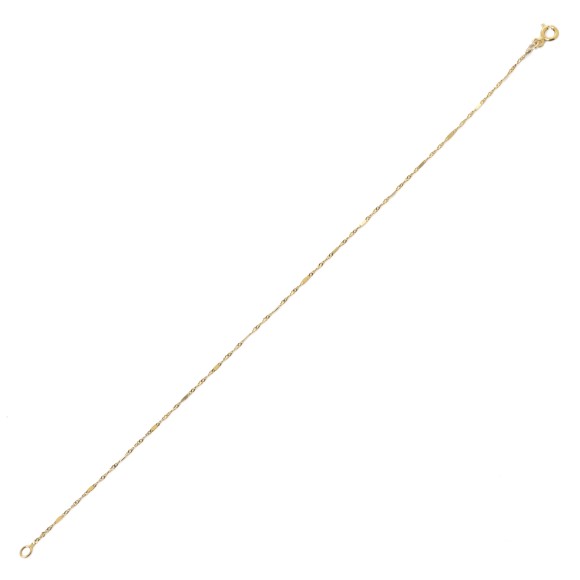 Βραχιόλι αλυσίδα στριφτή με πλακάκια