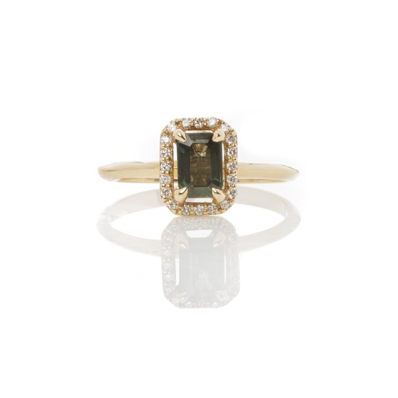 Δαχτυλίδι ροζέτα με ζαφείρι 0.98ct