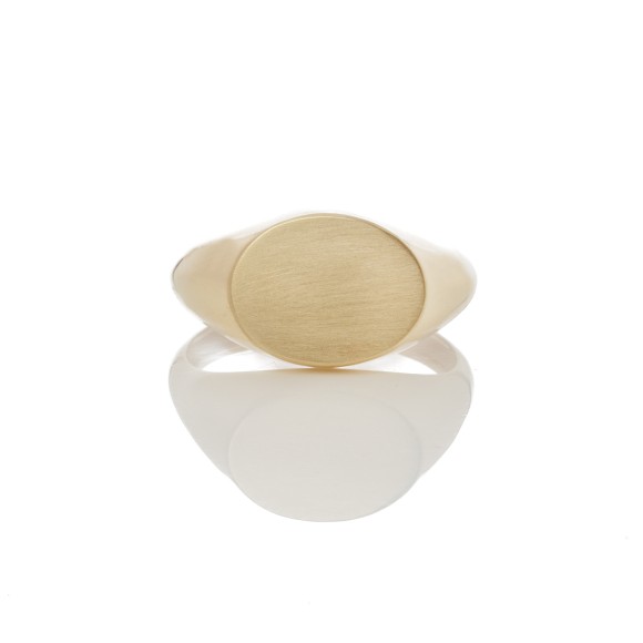 Δαχτυλίδι σκέτο οβάλ mat