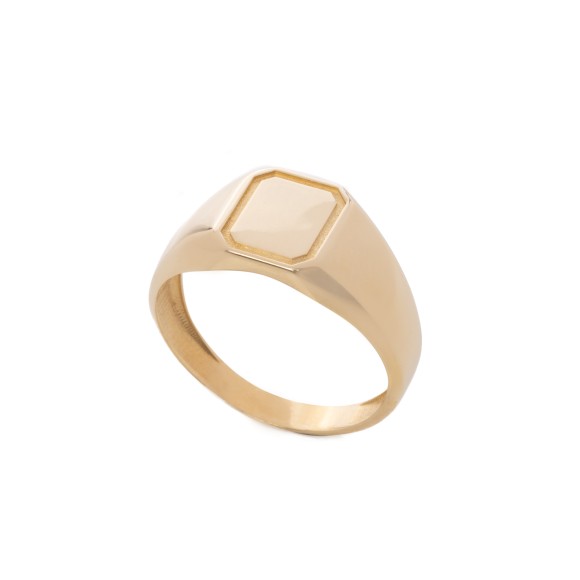 Δαχτυλίδι σκέτο με οκτάγωνο μοτίφ