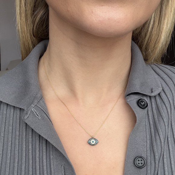 Μάτι κλασσικό blue diamonds 0.33ct