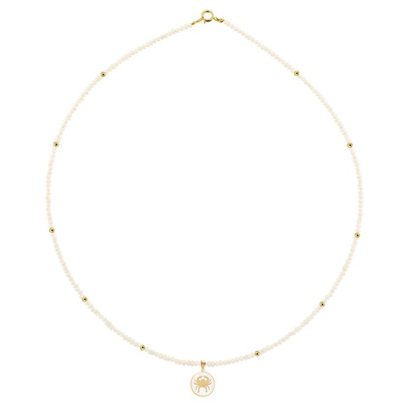 Zώδιο μαργαριταρένιο κολιέ Καρκίνος