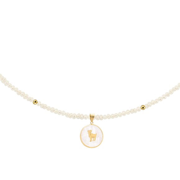 Zώδιο μαργαριταρένιο κολιέ Κριός