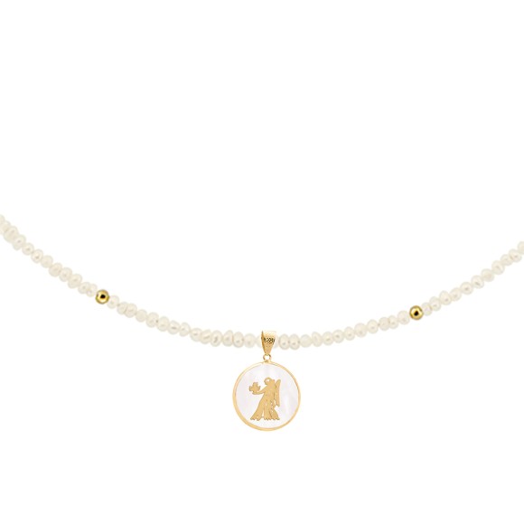 Zώδιο μαργαριταρένιο κολιέ Παρθένος