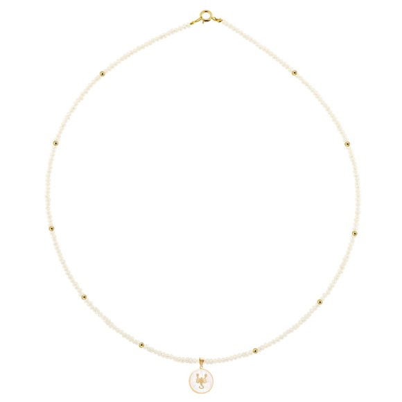 Zώδιο μαργαριταρένιο κολιέ Σκορπιός