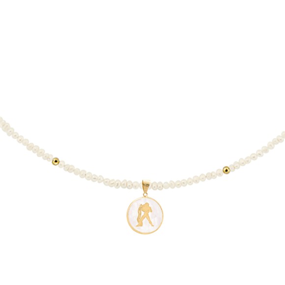 Zώδιο μαργαριταρένιο κολιέ Υδροχόος