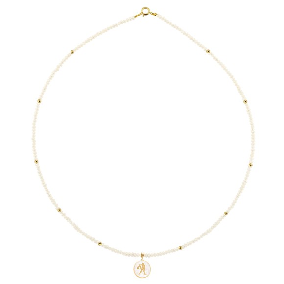 Zώδιο μαργαριταρένιο κολιέ Ζυγός