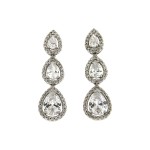 Σκουλαρίκια ροζέτες τριπλές δάκρυ