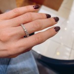 Δαχτυλίδι ολόβερο λευκόχρυσο 14 καρατίων