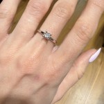 Δαχτυλίδι μονόπετρο με διαμάντι βάρους 0.31ct