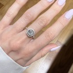 Δαχτυλίδι ροζέτα illusion 0.80ct