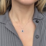 Κρεμαστό ροζέτα με ζαφείρι 0.67ct