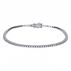 Βραχιόλι ριβιέρα (tennis bracelet)  με διαμάντια 1.55ct