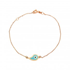 Βραχιόλι μάτι Lachour τυρκουάζ