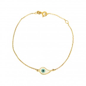Βραχιόλι μάτι Lachour χρυσό
