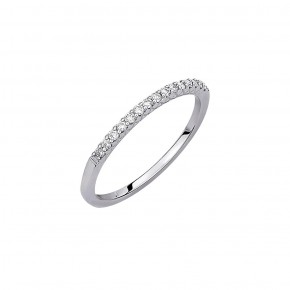 Δαχτυλίδι σειρέ flat diamonds 0.14ct