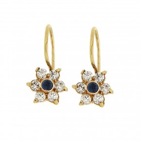 Σκουλαρίκια κρεμαστά λουλούδια