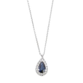 Κρεμαστό ροζέτα με ζαφείρι 0.24ct
