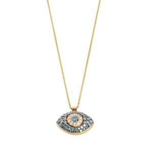 Μάτι κλασσικό blue diamonds 0.33ct