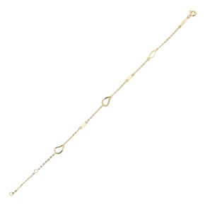 Βραχιόλι χρυσό drop charms