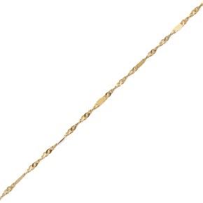 Βραχιόλι αλυσίδα στριφτή με πλακάκια