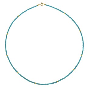 Κολιέ με turquoise και μπίλιες K14