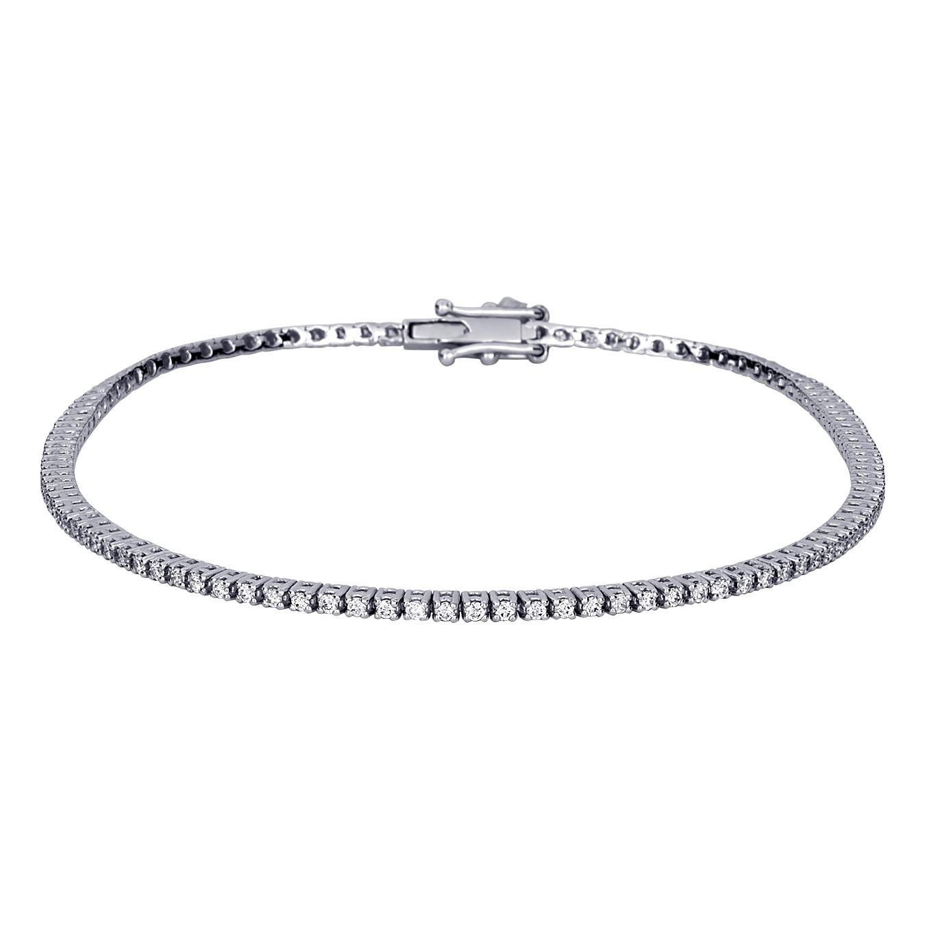 Βραχιόλι ριβιέρα (tennis bracelet)  με διαμάντια 1.55ct