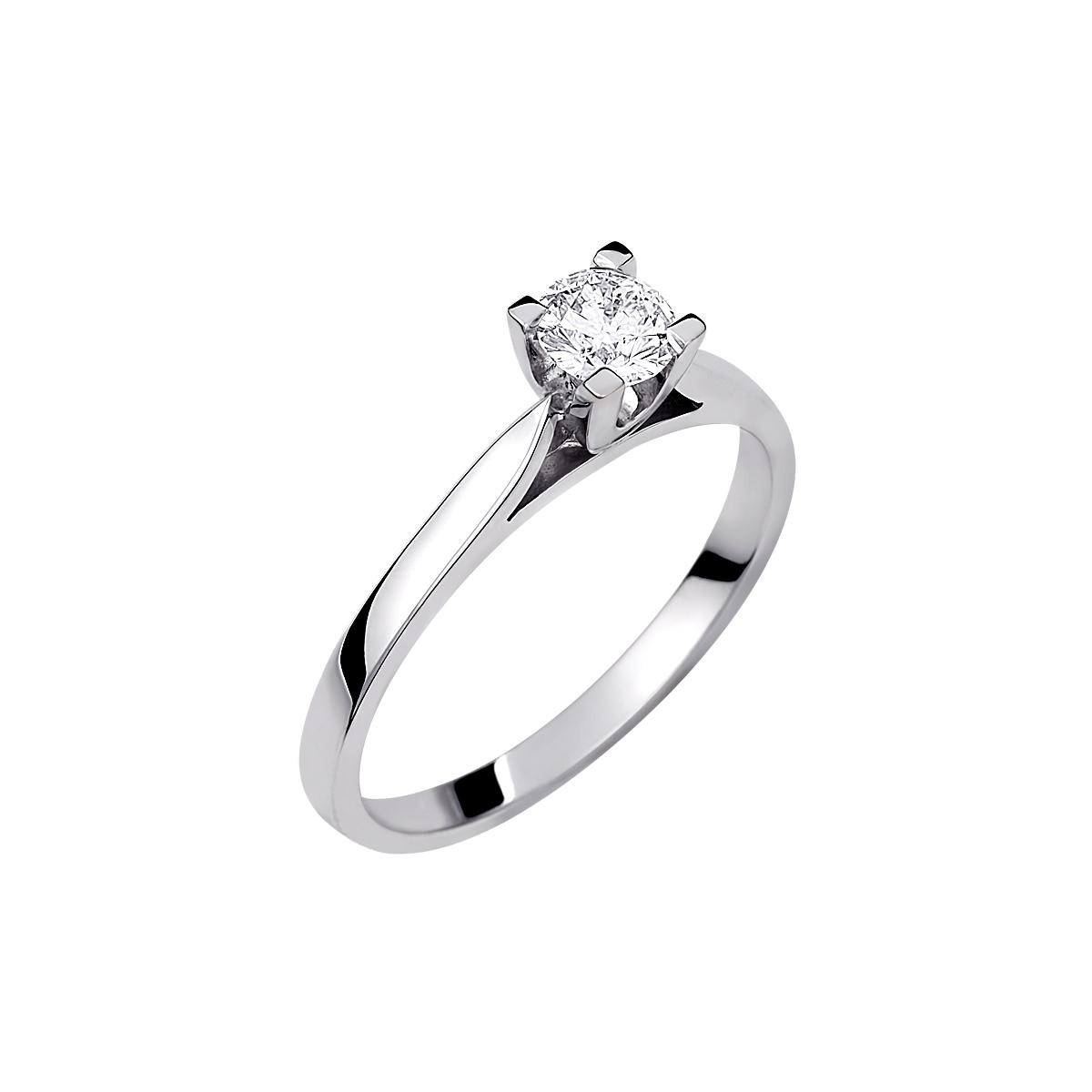 Δαχτυλίδι μονόπετρο με μπριγιάν βάρους 0.12ct