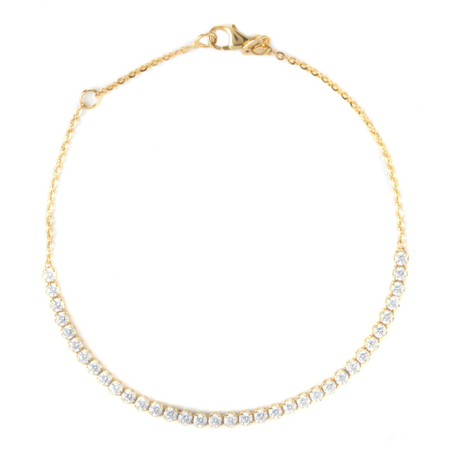 Βραχιόλι ριβιέρα με αλυσίδα