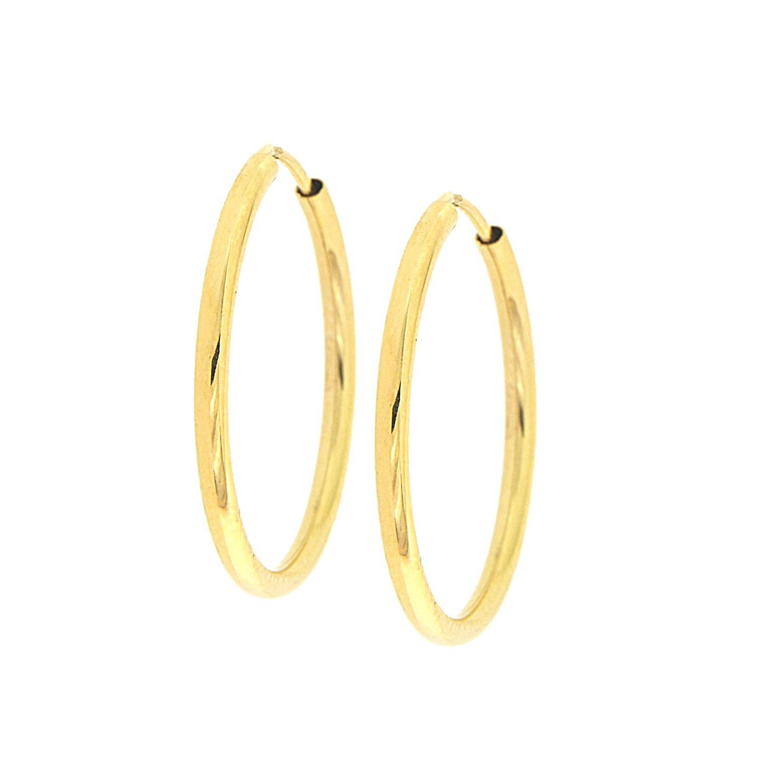 Κρίκοι πομπέ χρυσοί LARGE