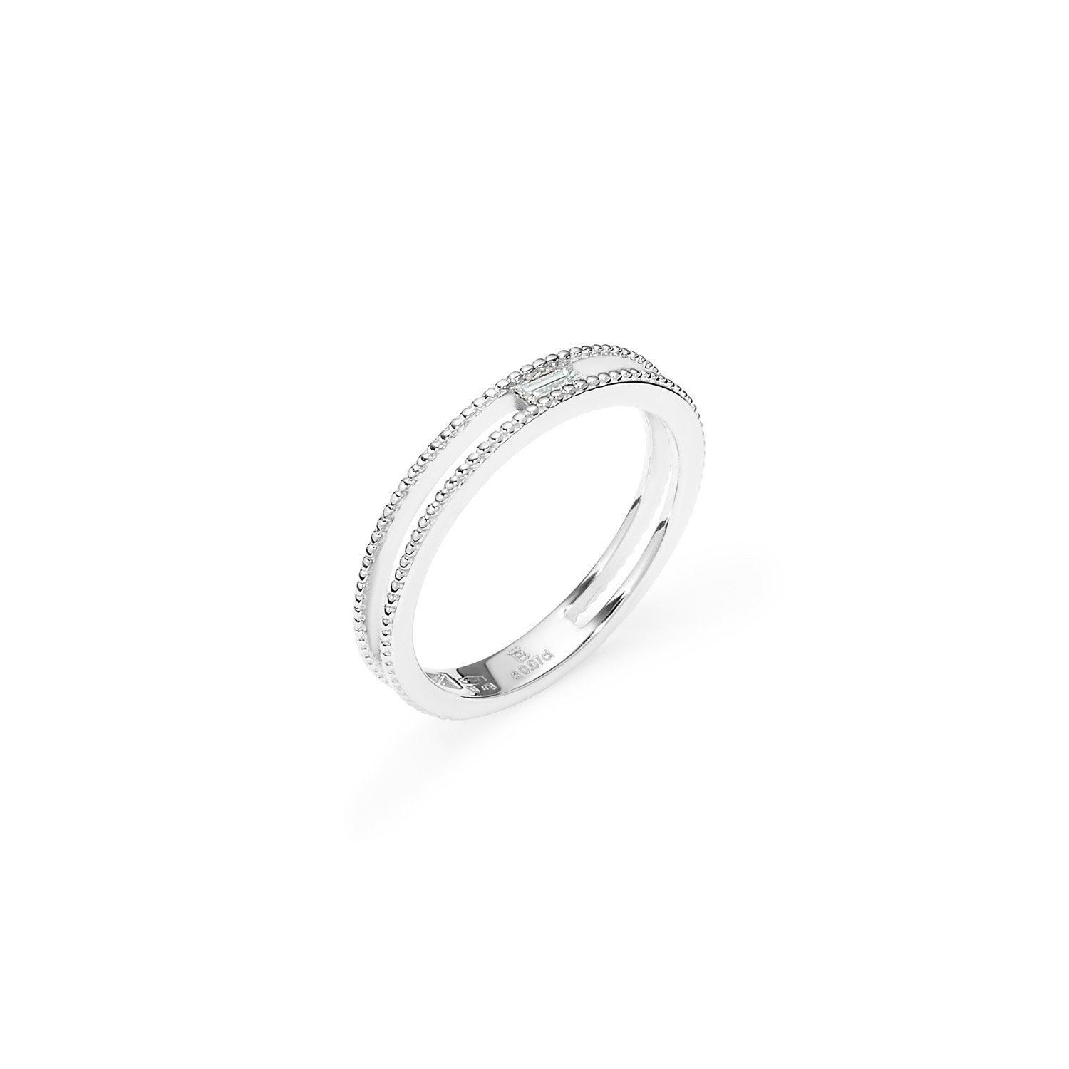 Διαμαντένιο δαχτυλίδι μονόπετρο baguette