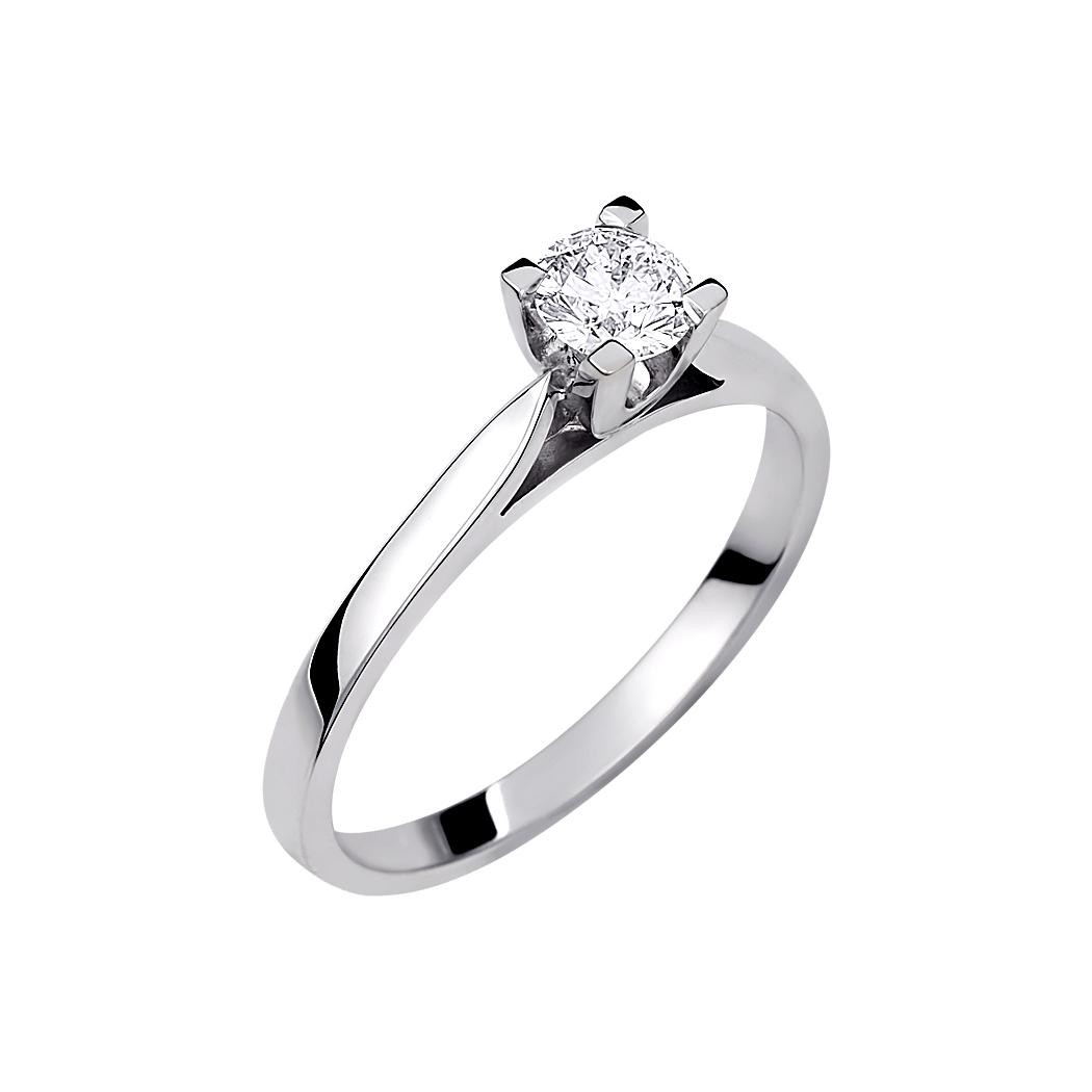 Δαχτυλίδι μονόπετρο diamond τετράγωνο 0.30ct